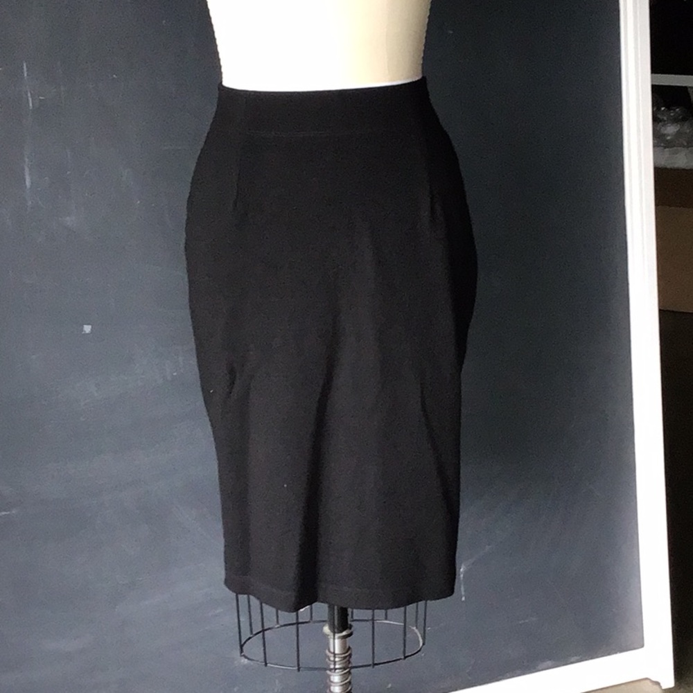Eileen Fisher Black Knit Skirt